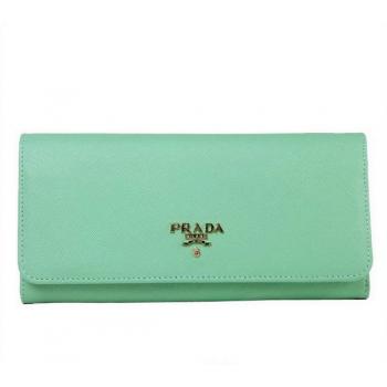 Prada  1M1137 Ladies Wallet Green