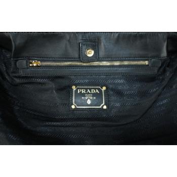 Prada  BN1788 2way Cow Leather Black Handbag