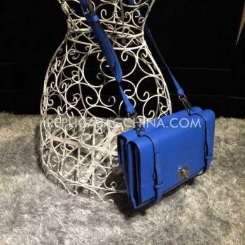 Prada Handbag Calfskin Blue