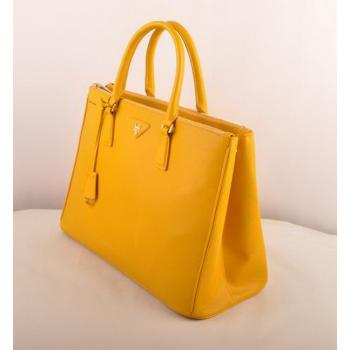 Replica Prada  16625M Ladies Cow Leather Yellow