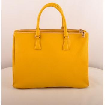 Replica Prada  16625M Ladies Cow Leather Yellow