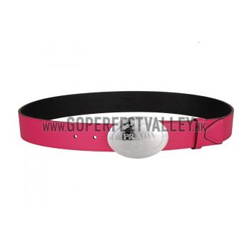 Prada Pink Leather Belt