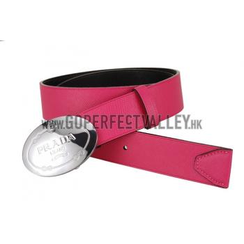 Prada Pink Leather Belt