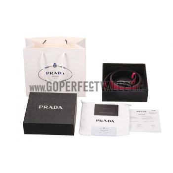 Prada Pink Leather Belt