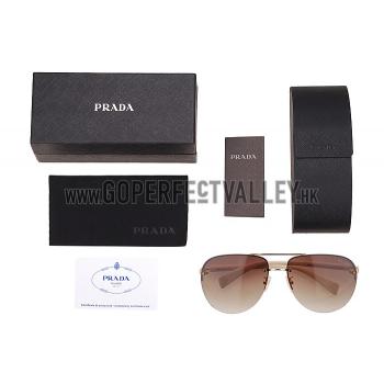 Prada Sporty Linea Rossa Logo Beige Temples Sunglasses 308213