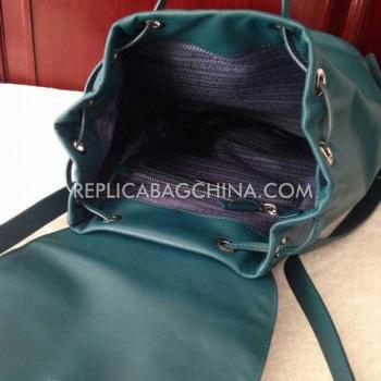 Prada Backpack Calfskin Green Replica