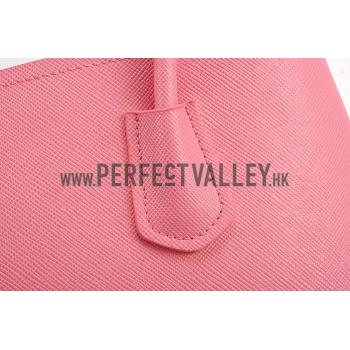 Prada Saffiano Double Tote Pink