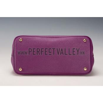 Prada Saffiano Double Tote Purple HM11557