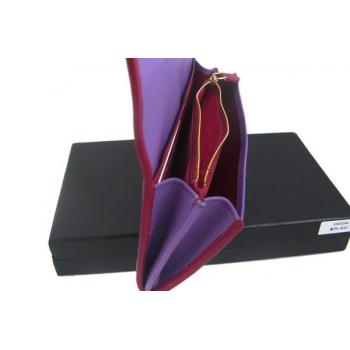 Prada  1M1244 Wallet Cow Leather Purple