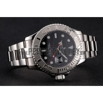 Rolex Yacht-Master Black Dial Stainless Steel Case And Bracelet