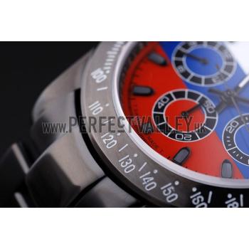 Rolex Cosmograph Daytona Black Bracelet Russian Flag Dial 7472