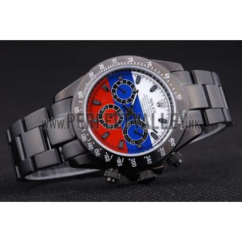 Rolex Cosmograph Daytona Black Bracelet Russian Flag Dial 7472