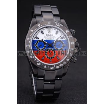 Rolex Cosmograph Daytona Black Bracelet Russian Flag Dial 7472