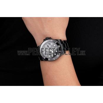 Replica Swiss Rolex Submariner Date Black Dial And Bezel Black PVD Case And Bracelet