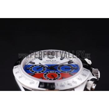 Rolex Cosmograph Daytona Silver Bracelet Russian Flag Dial 7473