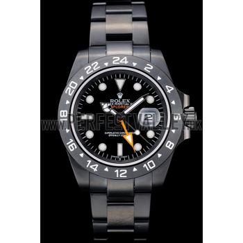 Cheap Rolex Swiss Explorer Black Ceramic Bezel Black Dial Tachymeter 98239