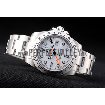 Rolex Explorer Stainless Steel Bezel White Dial  Tachymeter