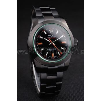 Cheap Rolex Milgauss Pro-Hunter Tinted Green Saphire Black Dial