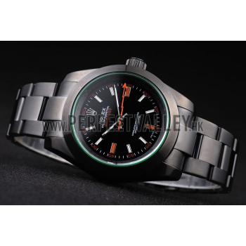 Cheap Rolex Milgauss Pro-Hunter Tinted Green Saphire Black Dial