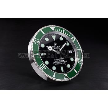 Rolex Submariner Wall Clock Silver-Green  621912