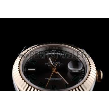 Rolex DayDate Grey Dial Dual Colored Stainless Steel Strap 41981