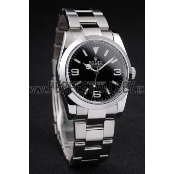 Cheap Rolex Explorer Polished Stainless Steel Black Dial 98087