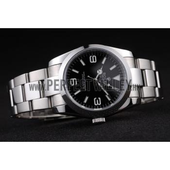 Cheap Rolex Explorer Polished Stainless Steel Black Dial 98087