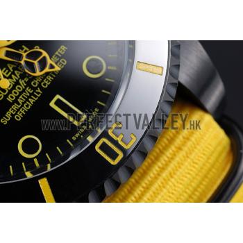 Cheap Rolex Stealth Submariner Yellow Nylon Strap 622012