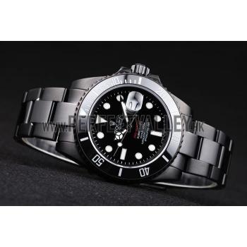 Rolex Swiss Submariner Pro-Hunter Black Steel Strap Black Dial