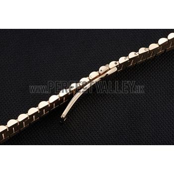 Replica Rolex Polished and Brushed Gold Bracelet  622490