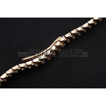 Replica Rolex Polished and Brushed Gold Bracelet  622490