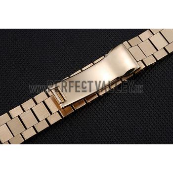 Replica Rolex Polished and Brushed Gold Bracelet  622490