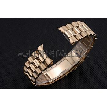 Replica Rolex Polished and Brushed Gold Bracelet  622490