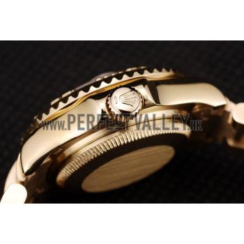 Rolex Yacht Master Gold Tachymeter Gold Dial 98233