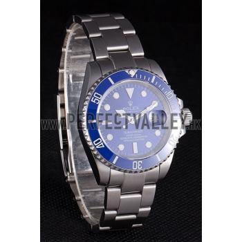 Rolex Submariner Stainless Steel Link Bracelet Blue Dial  621687