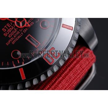 Rolex Stealth Submariner Red Nylon Strap 622010