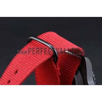 Rolex Stealth Submariner Red Nylon Strap 622010