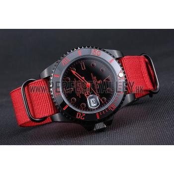 Rolex Stealth Submariner Red Nylon Strap 622010