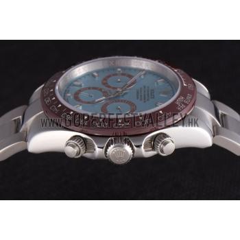 Rolex Daytona Ice Blue Dial Brown Bezel Stainless Steel Bracelet 621572