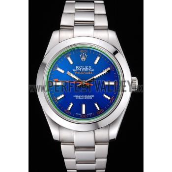 Cheap Rolex Milgauss Blue Dial Stainless Steel Case And Bezel  622838