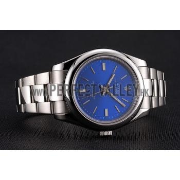 Rolex Oyster Perpetual Blue Dial Stainless Steel Case And Bracelet