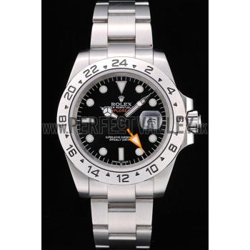 Rolex Explorer Stainless Steel Bezel Black Dial  Tachymeter