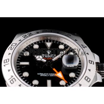 Rolex Explorer Stainless Steel Bezel Black Dial  Tachymeter