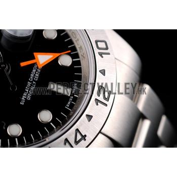 Rolex Explorer Stainless Steel Bezel Black Dial  Tachymeter