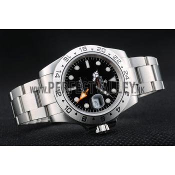 Rolex Explorer Stainless Steel Bezel Black Dial  Tachymeter