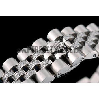 Cheap Rolex DayDate Diamond Plated Stainless Steel Bracelet Diamond Plated Dial 41985