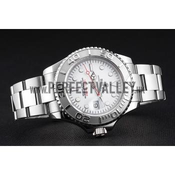 Swiss Rolex Yacht-Master White Dial Staniless Steel Case And Bracelet