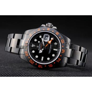 Replica Rolex Swiss Explorer Black Ceramic Bezel Black Dial Tachymeter 98240