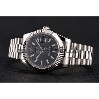 Cheap Swiss Rolex Datejust Black Dial Stainless Steel Case And Bracelet