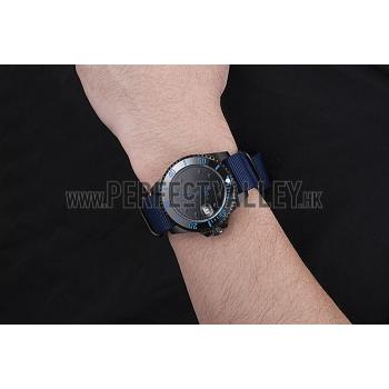 Rolex Stealth Submariner Blue Nylon Strap 622008 Replica